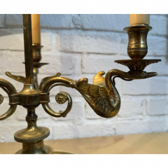 Antique French Bronze Bouillette Table Lamp - 3499639