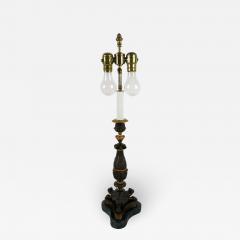 Antique French Bronze Candlestick Table Lamp - 1861172