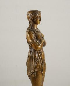 Antique French Bronze Lost Wax Nude Sculpture of Diana - 2247371