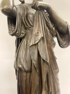 Antique French Bronze Statue Signed Reduction Sauvage 19th C  - 2490366
