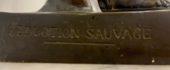 Antique French Bronze Statue Signed Reduction Sauvage 19th C  - 2490371