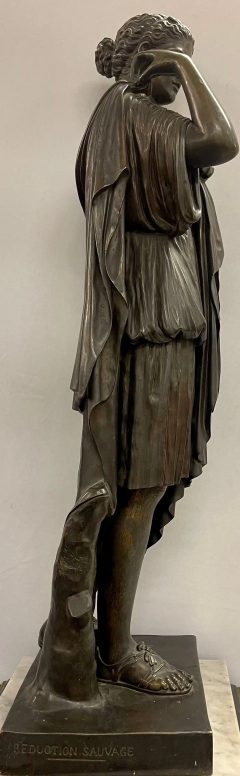 Antique French Bronze Statue Signed Reduction Sauvage 19th C  - 2490385