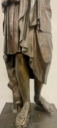 Antique French Bronze Statue Signed Reduction Sauvage 19th C  - 2490390