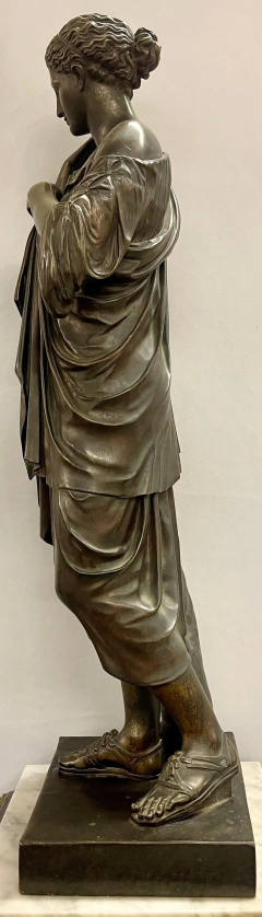 Antique French Bronze Statue Signed Reduction Sauvage 19th C  - 2490392