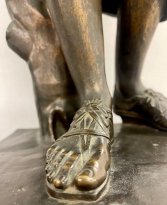 Antique French Bronze Statue Signed Reduction Sauvage 19th C  - 2490394