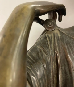 Antique French Bronze Statue Signed Reduction Sauvage 19th C  - 2490396