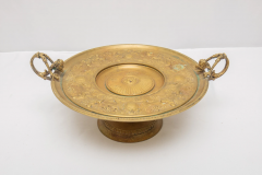 Antique French Bronze Tazza Card Receiver W Cherubs Putti - 1954016