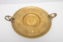 Antique French Bronze Tazza Card Receiver W Cherubs Putti - 1954023