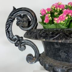 Antique French Cast Iron Urn with Decorative Handles - 3030558