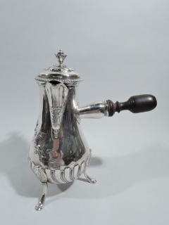 Antique French Classical Silver Coffeepot 18 C - 3753621