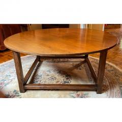 Antique French Country Round Rustic Fruitwood Dining Table - 2777439