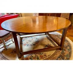 Antique French Country Round Rustic Fruitwood Dining Table - 2777448