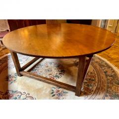 Antique French Country Round Rustic Fruitwood Dining Table - 2777530