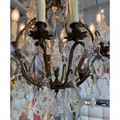 Antique French Crystal 8 Light Chandelier - 4003074