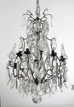 Antique French Crystal and Bronze Chandelier - 110959