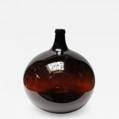 Antique French Demijohn Bonbonne Ambr e Brune - 2312092