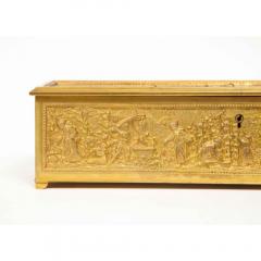 Antique French Gilt Bronze Rectangular Table Box - 1174800
