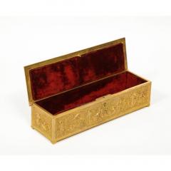 Antique French Gilt Bronze Rectangular Table Box - 1174802