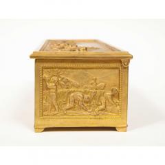 Antique French Gilt Bronze Rectangular Table Box - 1174806