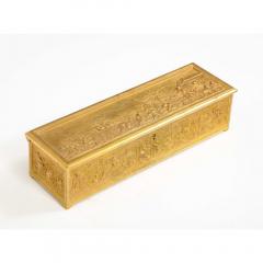Antique French Gilt Bronze Rectangular Table Box - 1174808