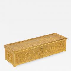 Antique French Gilt Bronze Rectangular Table Box - 1175244