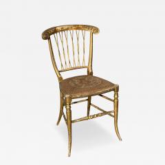 Antique French Giltwood Twig Ballroom Chair - 4594845