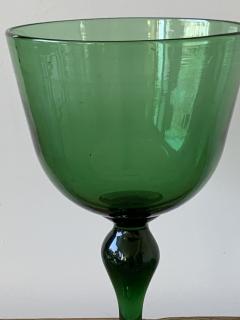 Antique French Green Glass Vase - 3964879