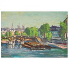 Antique French Impressionist Oil Painting in Giltwood Frame - 2899809