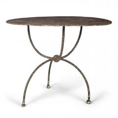 Antique French Iron Round Garden Table - 4029819