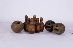 Antique French Lawn Bowling Set - 3532066