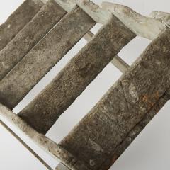 Antique French Library Ladder 19th Century Original Paint - 4437967