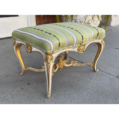 Antique French Louis XV Style Ottoman Footstool Bench 1 of 2 - 4117821