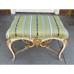 Antique French Louis XV Style Ottoman Footstool Bench 1 of 2 - 4117862