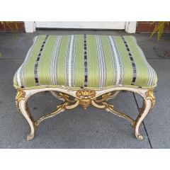 Antique French Louis XV Style Ottoman Footstool Bench - 4564850