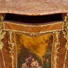 Antique French Louis XV style ormolu and Vernis Martin mounted cabinet - 3710509