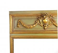 Antique French Louis XVI Style Gilt wood Painted Pier Mirror Late 19th Century - 4822776