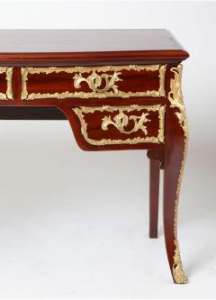 Antique French Louis XVI Style Mahogany Bureau Plat with Ormolu Bronze Mounts - 3886484