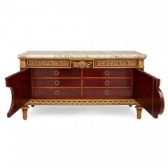 Antique French Louis XVI style ormolu mounted commode after Benneman - 3596852