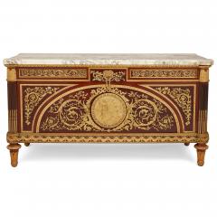 Antique French Louis XVI style ormolu mounted commode after Benneman - 3596853