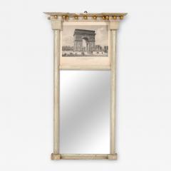 Antique French Mirror Vues De Pasris Arc De Triomphe 19TH Century - 3620107