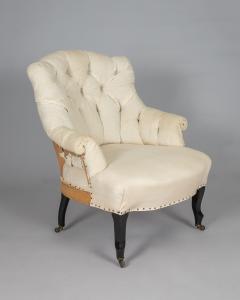 Antique French Napoleon III Single Armchair - 3233207