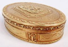 Antique French Neoclassical18K Gold Snuffbox - 3798580