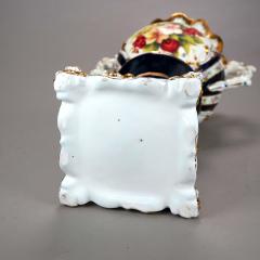 Antique French Old Paris Enameled Gilt Decorated Porcelain Urn Vases 19th Cent - 4552544