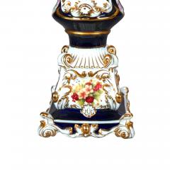 Antique French Old Paris Enameled Gilt Decorated Porcelain Urn Vases 19th Cent - 4552552