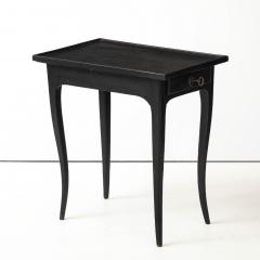 Antique French Painted Side Table with Key - 4691107