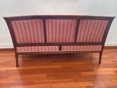Antique French Pink color Sofa in Walnut 1830 - 3384116