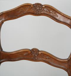 Antique French Provincial Fruitwood Side Chairs W Clarence House Cheetah Fabric - 1932421