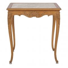 Antique French Provincial Marble Top Side Table - 4795092