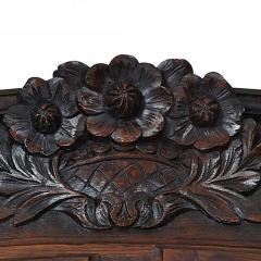 Antique French Provincial Oak Louis XV Mirrored Door Armoire Wardrobe - 163840