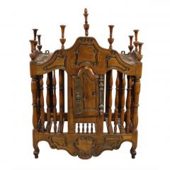 Antique French Provincial Panetiere Bread Cage Cabinet - 4572159